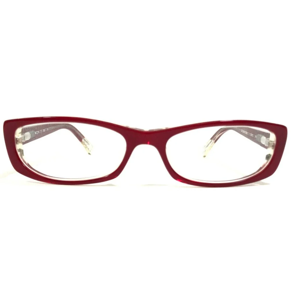 Calvin Klein Eyeglasses Frames 5590 615 Red Clear Rectangular Full Rim 50-15-135